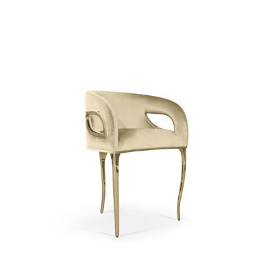 China A cadeira moderna luxuosa de Dinette das mobílias do metal ajusta-se para a sala de jantar à venda