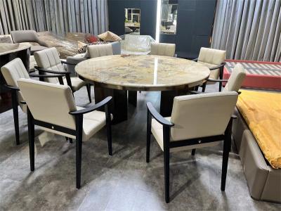 China white Luxury Modern Furnitures space saving Cream Dining Chairs For dinning room Te koop