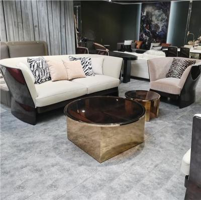 China factory Luxury Modern Furnitures lounge  low seating Leather Sofa For Livingroom zu verkaufen