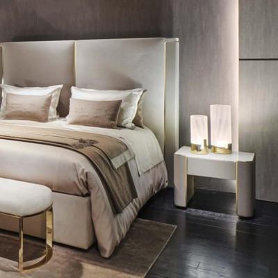 Chine Cabinets à la mode de marbre modernes de chevet du minimaliste 0.6m Nightstand 400mm à vendre