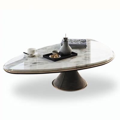 China Glossy Marble Unique Custom Coffee Tables 1300mm Modern for sale