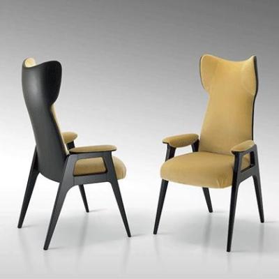 China Okkernootkader het Dineren Hoge Rugleuning Silla Comedor van Furnitures van de Stoelluxe de Moderne Te koop