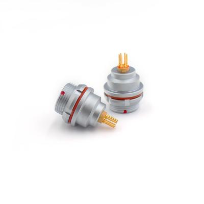 China Circular 6 Pin Push Pull Electrical Connectors Waterproof EGG ZEG Fixed Socket for sale