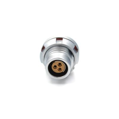 China 102F Series 3 Pin Miniature Circular Connector Waterproof Socket ISO9001 Approved for sale
