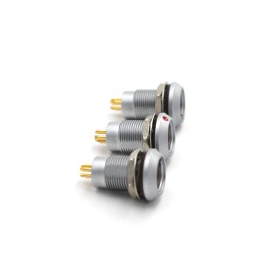 China IP50 Circular Push Pull Connectors 6 Pin 2.5A Vacuum Seal Fixed Socket for sale