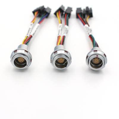 China Custom Cable Harness BEG 0K Series 9 Pin Waterproof Socket Connector for sale