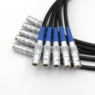 China Conector del enchufe del doble de la aviación de la prenda impermeable de los conectores IP68 del metal del cable de vaivén en venta