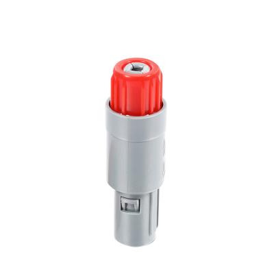 China Medical Circular Plastic Connector SRD.PAG PKG PLG PRG 1P Straight Plug Connector for sale