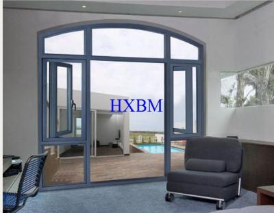 China Soundproof Aluminium Windows And Doors With German SI Or Kinlong Hardware for sale