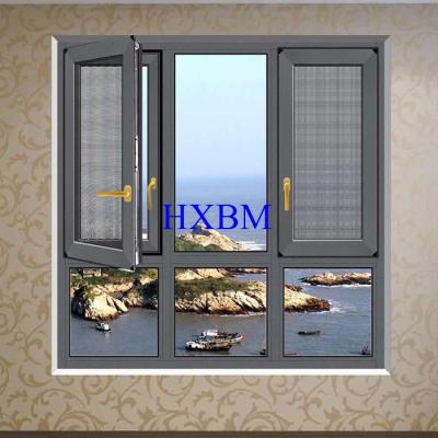 China Thermal Insulation French aluminum Casement Windows With Grill Water Resistance for sale