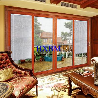 China 3.0mm Aluminum Profile Aluminum Sliding Patio Doors With 6mm Tempered Clear Glass for sale