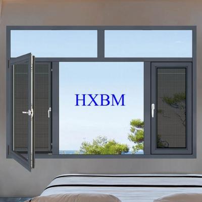 China Double Glazed Aluminum Casement Windows German Hardware With Good Air Tightness And Water Tightness For Srilanka Market for sale