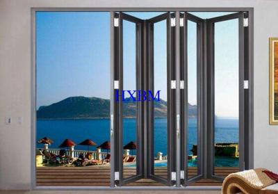 China Smooth Pushing Aluminum Folding Doors With Weatherproofing And Acoustic Performance for sale