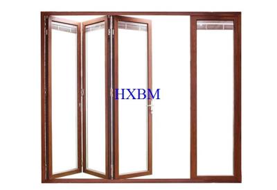 China A madeira de alumínio de madeira das portas do elevado desempenho procura a decoração home à venda