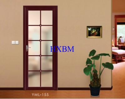 China Integrated Larch Wood Aluminum Clad Wood French Doors Aluminum Cladding For UK Market for sale