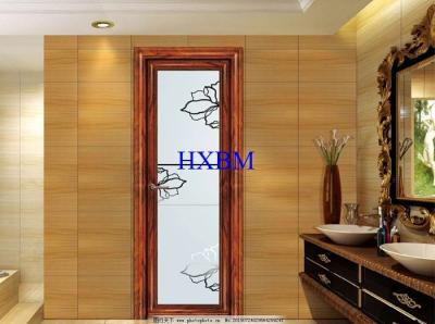 Китай Нажмите ровно алюминиевые одетые деревянные двери, одиночные алюминиевые французские двери продается