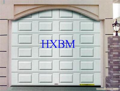China Wihte color reliable Balance System Roller Shutter Garage Doors With 100mm width panel for sale