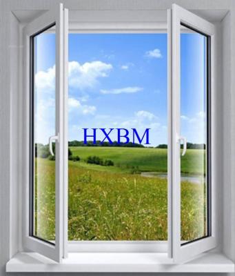 China Cor branca Upvc vitrificado dobro Windows e portas para projetos residenciais à venda