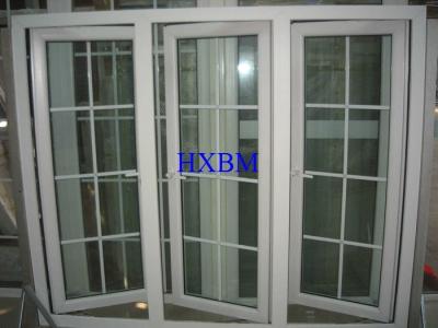 China Sound Insulation UPVC Windows And Doors With 19mm Double Hollow Clear Glazing for sale