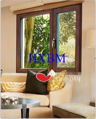 China Oak Tilt Turn Wood Replacement Windows , Wooden Double Glazed Windows Customized  for Thailand market for sale