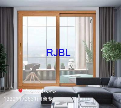 China Sound Insulation solid Pine Wood Casement Windows EPDM Gasket Easy To Install for sale