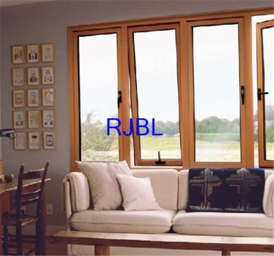 China Energy Saving Wood Clad Aluminum Casement Windows Easy to install With Thermal Break for Southeast Asia market for sale