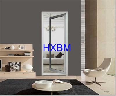 China Double Glazed Aluminium Casement Doors With Wooden Finish German Hardware for Indonesia market for sale