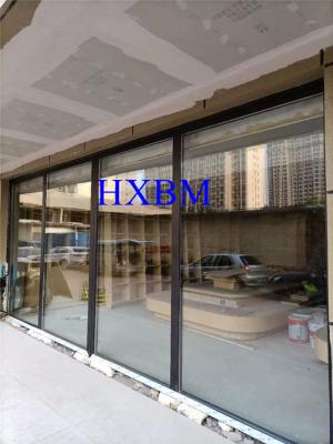 China Storm Proof PVDF Aluminum Sliding Patio Door 2.28 Pvb With Sliding Screen for sale