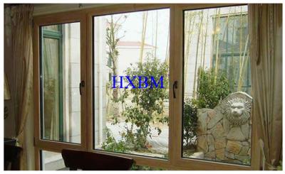 China Madeira folheada de alumínio resistente Windows do vento para o projeto imobiliário à venda