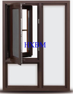 China Inward Opening Wooden Casement Windows ISO9001 With Three Layer Grids for sale