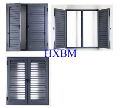 China 100mm Depth Aluminum Casement Windows 2.28pvb 27A Anodized for sale