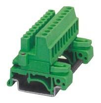China Din Rail Pluggable Terminal Block with Pin Spacing 5.08mm  header arrage:24-12 AWG for sale