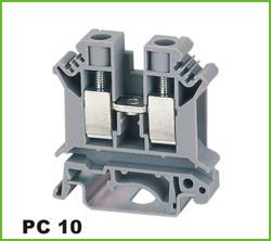 China Din-rail Terminal Wire arrage:0.2-10mm2 Part No.PC10 for sale
