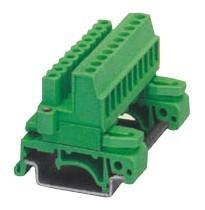 China Din Rail Plug-in Terminal Block  with screw fix flange Header Pin 06 poles pitch:5.08mm / 0.2 in for sale