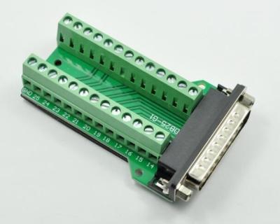 Chine DB25-M2 connecteurs de terminaux de panneau de carte PCB de Pin Plug Breakout To de la femelle 25 masculins/adaptateur femelle de TB à vendre