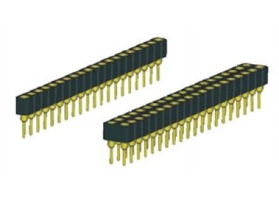 China IC Socket Pin Header. Female Header pitch : 1.778 mm Part No. IC-1-1.778 for sale