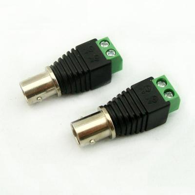 China Screw Terminal Blocks Coaxial Cat5 to BNC Female Video Balun Connector for sale