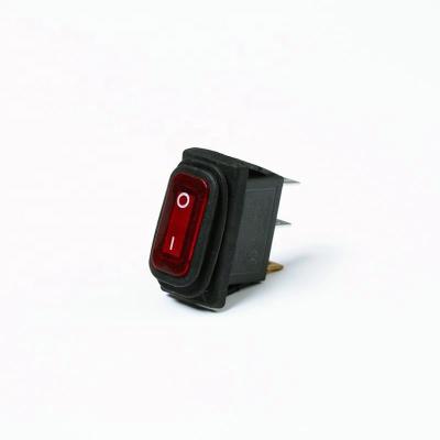 China waterproof Black Basculante Interruptor 12V luminescence LED panel 3pin rocker switch for sale