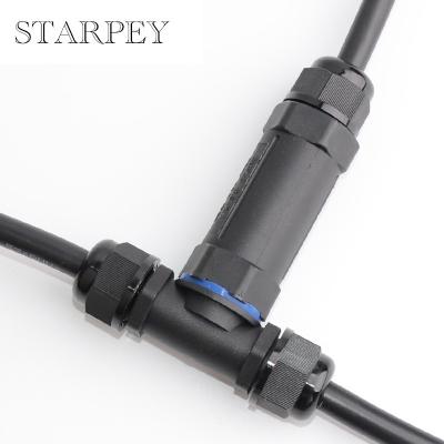 China T Type 4 pin wire underwater connector electrical quick fast installation 4 ways IP68 waterproof connector for sale