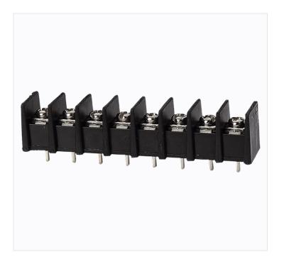 China 8.25mm/0.325' in Pitch PCB Barrier Terminal Block dip 180° 300V/20A With Approve Connector for sale