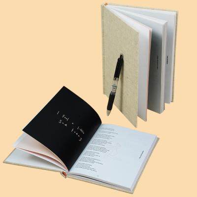 China El poema de publicación del uno mismo recoge el libro de tapa dura que imprime la impresión de lino de encargo de B5 CMYK en venta