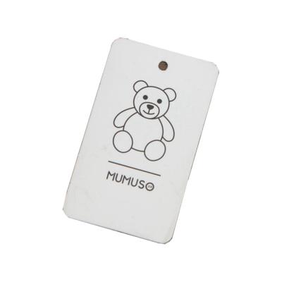 China Paper Folded Cloth Hang Tags Sustainable Recyled with Custom Logo for sale