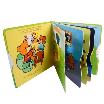 China hardcover Lift Flap Board Books Custom Shapes with talking pen for sale