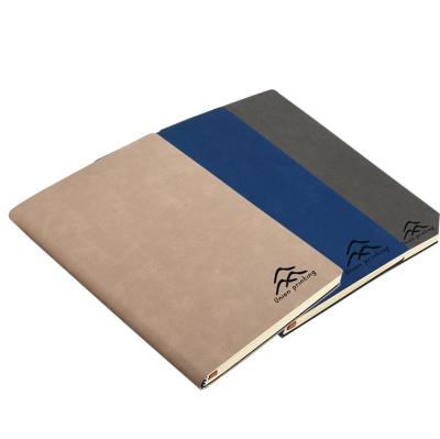 China PU Leather Hardcover Journal Printing With Heat Pressing Logo for sale