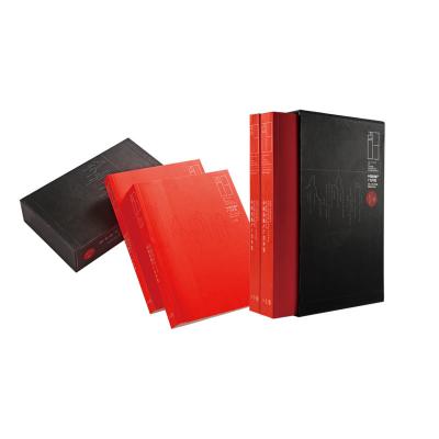 China B5 Annals Soft Cover Book Printing Spot UV Finishing With Hardcover Slip Case for sale