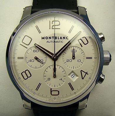 China Montblanc Timewalker Automatic Chrono Men's Watch Silver Dial for sale
