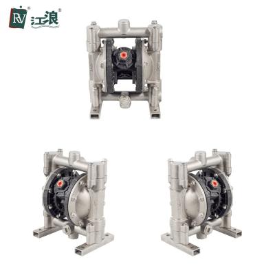 China Micro Acid Chemical Stainless Steel Double Diaphragm Pump Air Operated 3/4