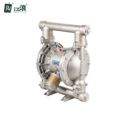 China Stainless Steel Pneumatic Diaphragm Pump 1/2 Inch For Strong Acid Alkali Transfer for sale