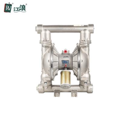 China 304 / 316 Stainless Steel Air Operated Diaphragm Pump With Threaded Connection for sale