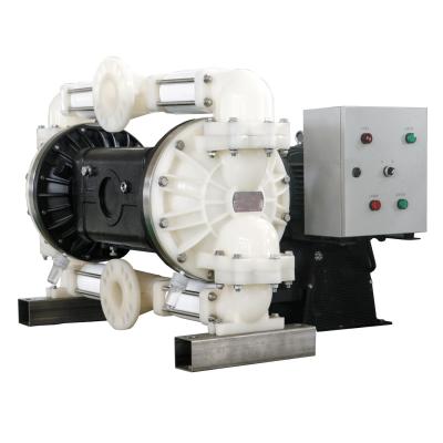 China Motor Driven Diaphragm Pump With Electric Motor 3 Inch PVDF Fuel 5.5KW for sale
